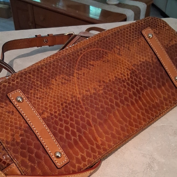 Dooney & Bourke Brown Leather Shoulder Bag - Picture 7 of 7